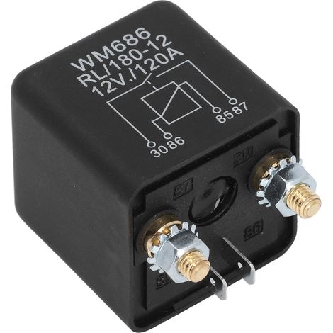 Relais de démarreur en cuivre et ABS, remplacement pour démarreur automobile, 12 V CC, 120 A (1/5)