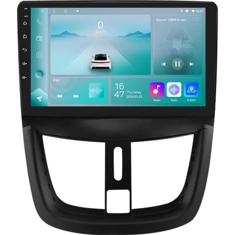 Autoradio pour 207 207CC (2006-2015), 9 Pouces Android 13 écran Tactile 2+32 Go Navigation GPS avec Carplay Android Auto WiFi Bluetooth USB Commande au Volant (1/5)