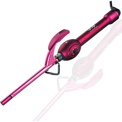 Fer à friser unisexe de 9 mm, petit fer à friser fin en céramique tourmaline professionnelle, pour cheveux courts et longs. (1/3)