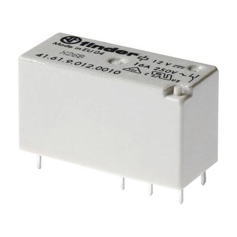 Relais pour circuits imprimés Finder 41.61.9.012.0010 12 V/DC 16 A 1 inverseur (RT) 1 pc(s) S72929 (1/2)