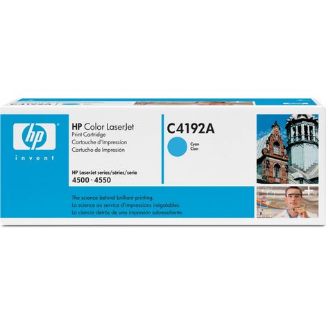 Hp C4192A Toner Originale Ciano per LaserJet 4500/4550 Capacità 6000 Pagine (1/5)