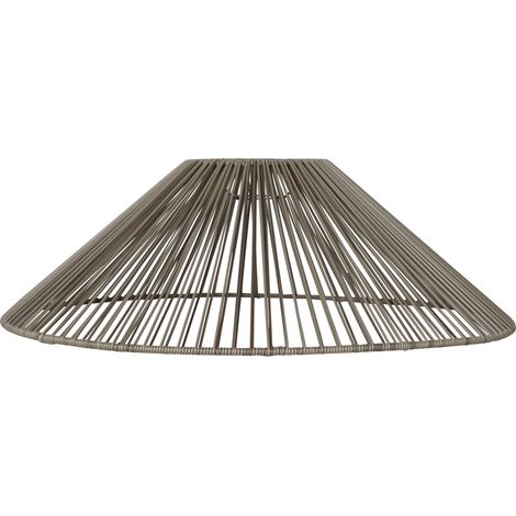 Outdoor Lampenschirm ,Vide' in Rattan-Optik, natur, groß (1/5)