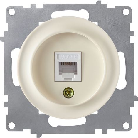 Prise OneKeyElectro RJ45, 1xRJ45, CAT5e, beige