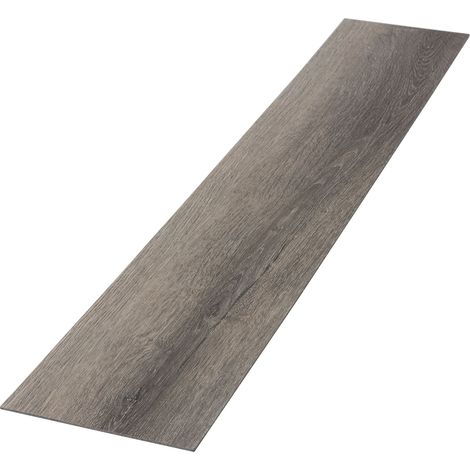 ML-Design Deluxe PVC Bodenbelag, Selbstklebende Vinyl-Dielen, Vinylboden, 91,5 cm x 15,3 cm x 2 mm, Dicke 2 mm, 6,69m²/48 Dielen, Kiefer, Grau, Holzoptik, rutschfest, wasserfest, Einfache Verlegung