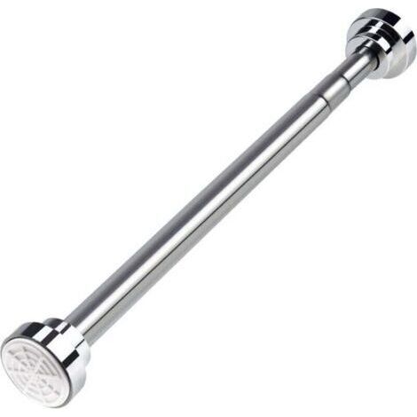 Tringle Extensible de 40 à 55 cm pour Rideau de Douche, Ensemble de Tringles Télescopiques sans Perçage en Acier Inoxydable pour Salle de Bain, Placard, Armoire, Porte, Cuisine (1/4)
