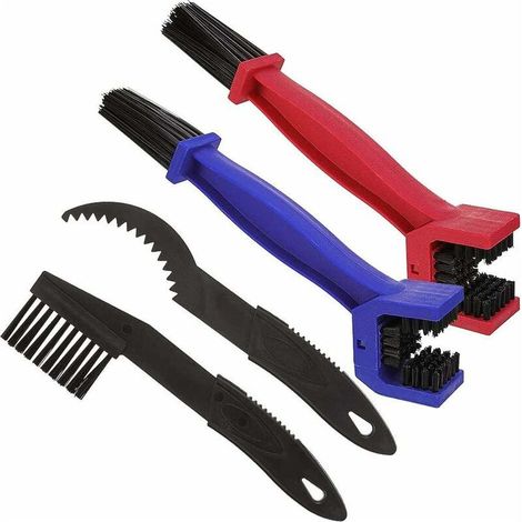 4 pièces brosses de chaîne de vélo, chaîne de vélo brosse propre outil de nettoyage d'entretien de vélo pour chaîne de vélo de moto (1/5)