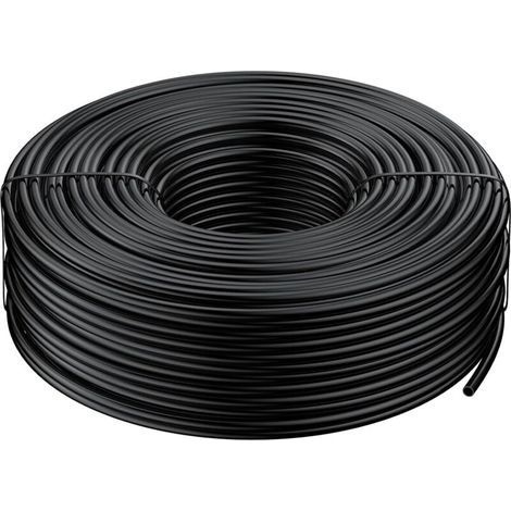 61 M Drip Irrigation Tubing 4-6 MM, Tuyau de distribution vide pour système d'irrigation goutte à goutte, Tuyau goutte à goutte en polyéthylène noir (1/5)