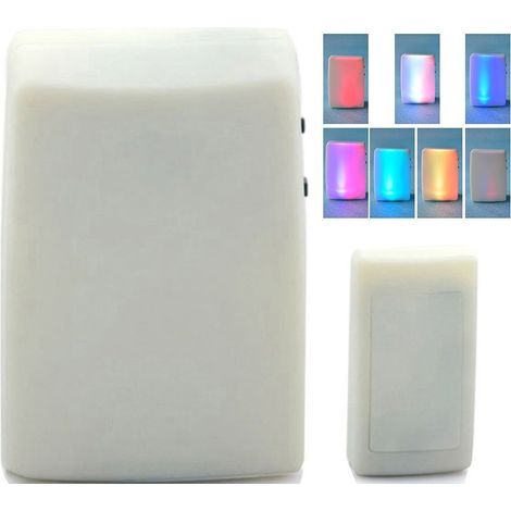 Sonnette sans fil, sonnette étanche avec une portée effective de 300 mètres, le kit de sonnette sans fil comprend 1 émetteur et 1 récepteur à brancher, volume réglable, convient pour la maison, le bu (1/3)
