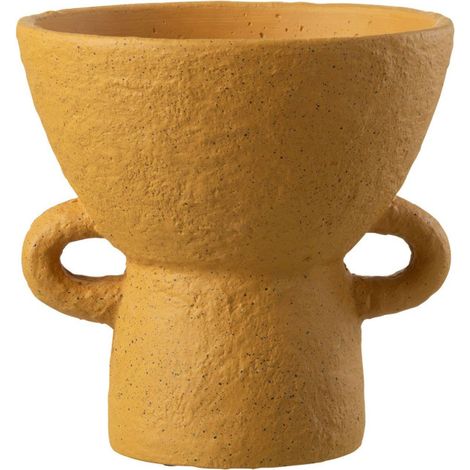 Vase Rond Design "Zenia" 25cm Ocre (1/3)