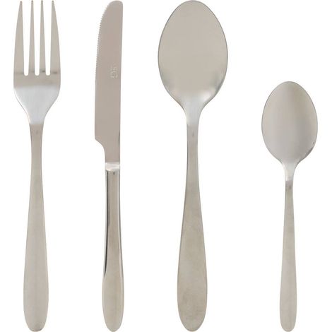Ménagère Nevis 24 pièce(s) argent L1,8xp0,6xH23,6cm - Atmosphera créateur d'intérieur (1/5)