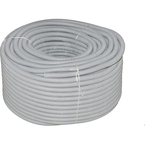 Link condotta corrugata LK84025 in plastica PE halogenfree LSZH CE per Cavi elettrici e di Rete Diametro 25 mm Colore Grigio Lunghezza 50 Metri unità 1 Dimensioni 46x46x25 cm (1/2)