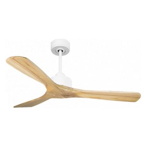 Modulo Slim de Klassfan - Ventilateur de plafond et destratificateur moteur DC blanc et pales bois clair 25 à 40 m² (1/5)