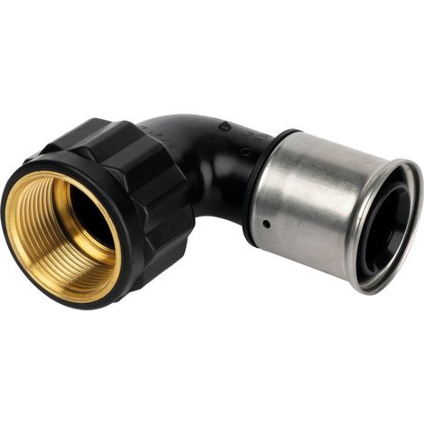 Coude multicouche à visser Henco - Femelle 1' - Diamètre 32 mm - PVDF