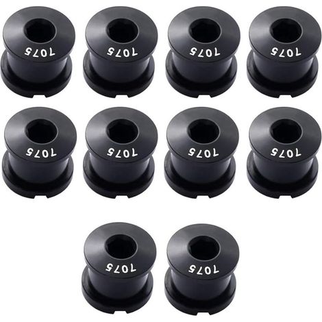 Saiper Lot de 10 boulons de chaîne M8 pour vélo de Route, VTT, BMX, VTT, Fixie en Alliage d'aluminium 7075 (1/5)