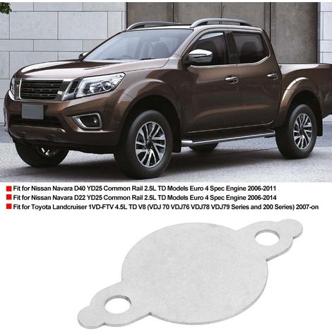 Plaque de Blindage EGR Compatible Nissan Navara D40 2.5L YD25 Diesel 2006-2011 Euro 4 (1/5)