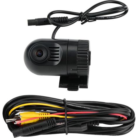 Caméra embarquée voiture Full HD 1080P, capteur 12 MP, objectif grand angle 140°, enregistreur vidéo pour conduite, trajets quotidiens et surveillance routière (1/5)