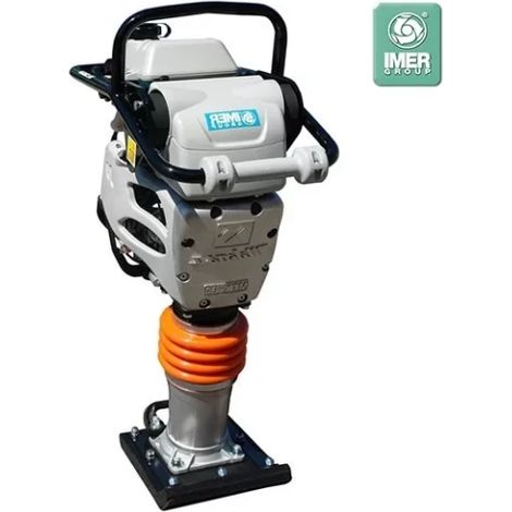 Imer – Pilonneuse vibrante essence 4 temps 2,9 CV – Force de frappe 14,9 kN – Impact au sol 644 à 695 cps/min – Poids 75 kg (1/3)