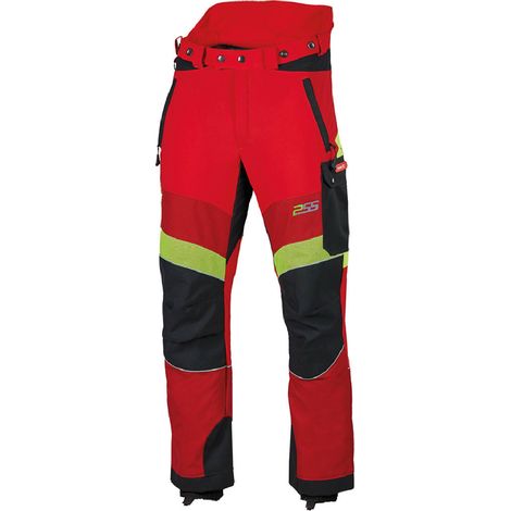PSS Schnittschutzhose X-treme Breeze Rot/Gelb Größe 29 untersetzt