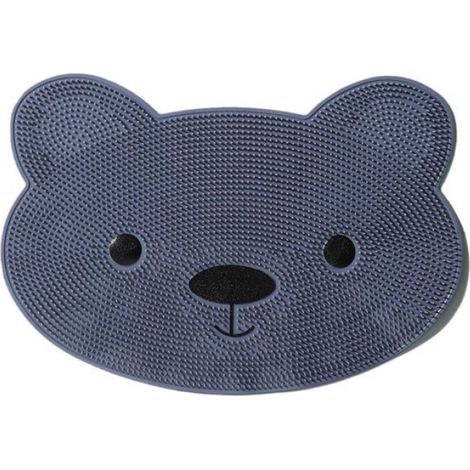 Tapis matériau PVC facile nettoyer brosse confortable ventouse antidérapante massage des pieds grand trou d'évacuation de l'eau (1/3)