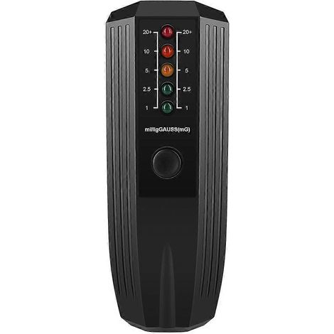 Détecteur de rayonnement, compteur de champ électromagnétique à LED, gaussmètre électromagnétique-15X5cm-Black (1/2)