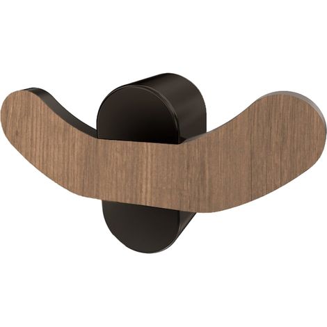 Bergen Doppelgarderobe, schwarz/Holz (1/2)