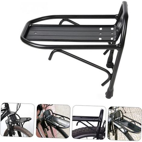 Portapacchi anteriore per biciclette, portabiciclette, portapacchi anteriore per mountain bike, portapacchi anteriore per mountain bike con sgancio rapido, multiuso (1/5)