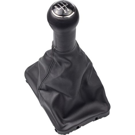Pommeau de levier de vitesse manuel R5 vitesses pour VW Beetle 1998-2010 Cabriolet 2003-2010 (Noir) (1/4)