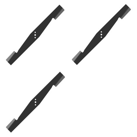 Juego de 3 cuchillas con aletas para robot cortacésped MOWRATOR, longitud 53 cm MRLHL
