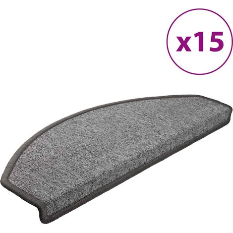Maison Exclusive - Stufenmatten 15 Stk. 65x24x4 cm Dunkelgrau Hal (1/5)