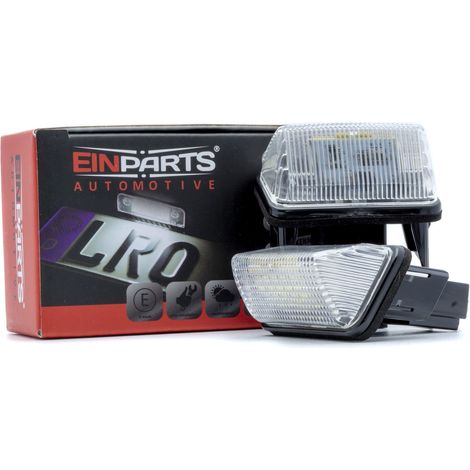 Luces LED para matrícula, 6000 K, blanco frío, 12 V, CANBUS, para Toyota Auris E15 (2006-2012) y Corolla E12/E15 (2000-2016). (1/5)