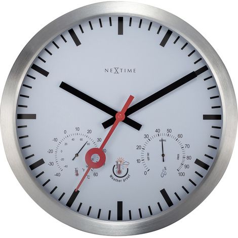 Nextime Außenwanduhr Clematis 4307ST Ø 35 cm Wanduhr (1/5)