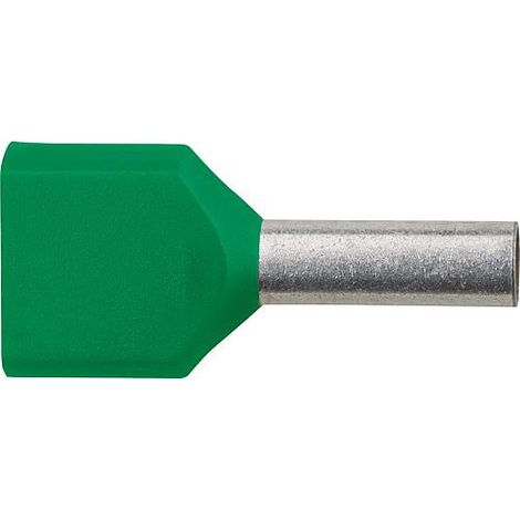 Cosse jumelle isolee 16,0 x 30 vert, sachet a 50 Pieces (1/3)