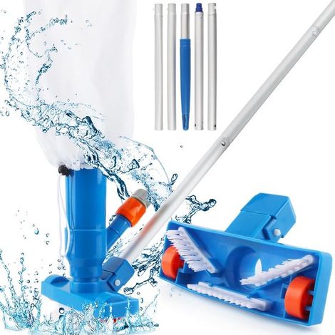 Kit de nettoyage de piscine - Aspirateur de piscine - Aspirateur de fond - Nettoyeur de piscine - Aspirateur de fond - Aspirateur de piscine - Aspirateur de fond - Aspirateur de fond de piscine