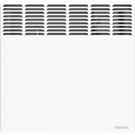 Atlantic – Convecteur électrique horizontal 500W blanc – Résistance blindée en aluminium – Boîtier digital programmable – Chaleur diffusée rapidement