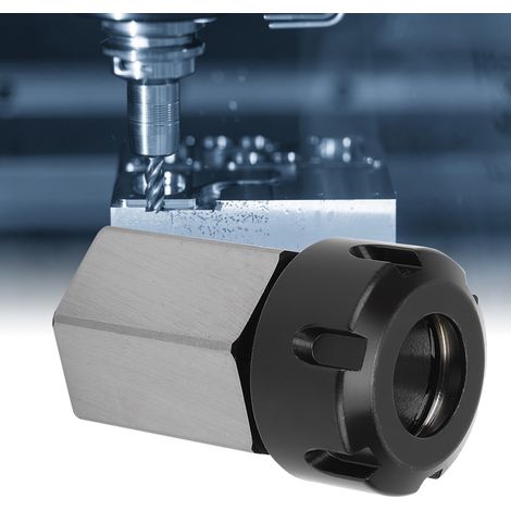 Mandrin hexagonal, porte-outil de tour CNC en acier au carbone argenté haute résistance ER25/32/40 ER40 (1/5)