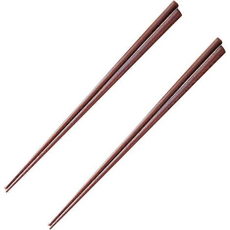 2 paires de baguettes allongées en bois de 42 cm, multifonctions, pour frire les nouilles et réchaud. (1/5)