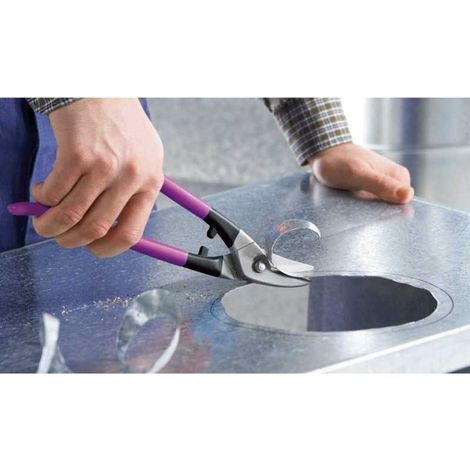 Tijeras de agujero Bessey Erdi HSS de corte a la derecha 300 mm - D407-300