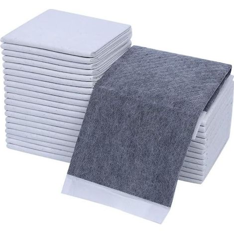 100 pièces Tapis éducateur pour chie, Tapis Hygiénique Absorbant, Anti-Fuite et Séchage Rapide, 33x45cm Gris (1/5)
