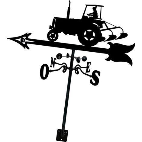 Veleta exterior, gallo de hierro, luz de dirección de tractor