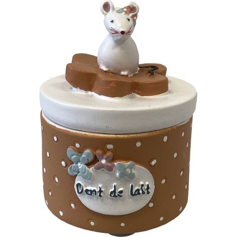 56213 - Boite à dents de lait souris - Orange (1/2)