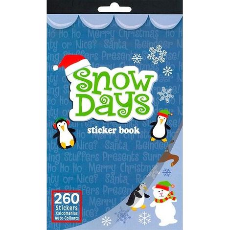 Pegatinas navideñas TITANUM Snow Days: 260 pegatinas en 6 hojas