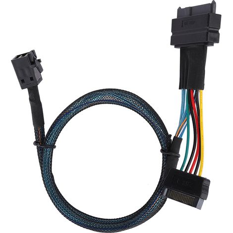 SFF8643 auf SFF8639 15-poliges SAS-Kabel für Mini-Server-HDD-Anschluss (1/5)