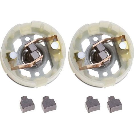 2 porte-balais de charbon pour le moteur RS550 et 4 balais de charbon pour la perceuse-visseuse