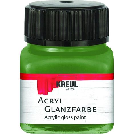 Kreul Acryl Glanzfarbe olivgrün 20 ml Verzierfarbe (1/2)