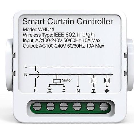 Module de commande de rideaux intelligent Tuya WiFi, commande vocale et fonction de minuterie, module de commande de rideaux à distance Smart Life (1/5)