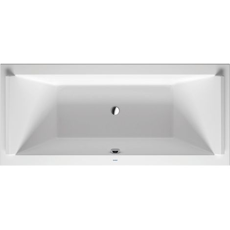 Badewanne Duravit Starck Rechteckig 1800x800 mm, 2 Rückenschrägen, mit einer Nackenstütze, aus Sanitäracryl, Weiß (1/4)
