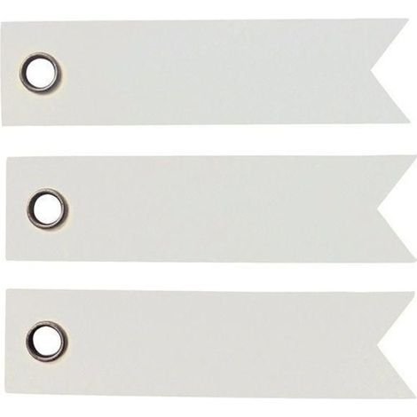 100 étiquettes blanches - Fanion