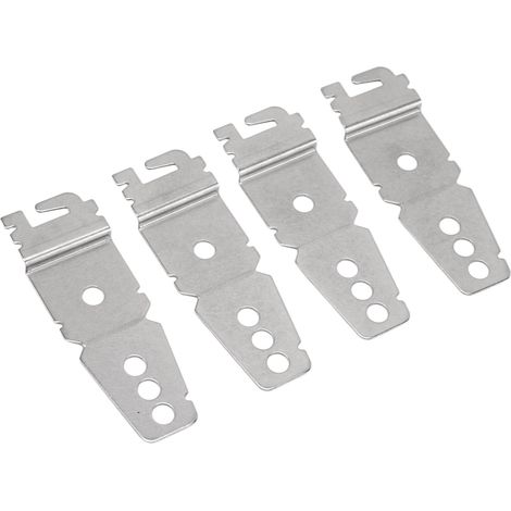 Lot de 4 supports de fixation en acier inoxydable pour lave-vaisselle avec vis. Compatible avec les lave-vaisselle sous plan de travail Sears, Maytag, Bosch et Jenn Air. (1/5)