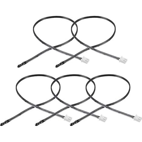 5Pcs 5K NTC Thermistance Sonde 15.7 Pouce Époxy Sensible Température Temp Capteur pour Climatisateur (1/4)