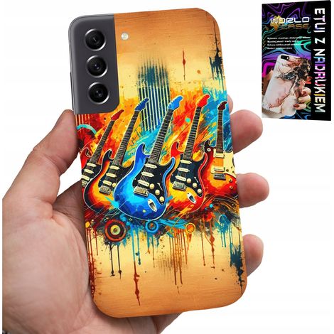 Coque pour Samsung Galaxy S21 - guitare électrique, rock and roll, métal (1/5)